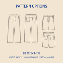 Load image into Gallery viewer, Summer pants sewing pattern Wardrobe By Me
