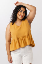 Load image into Gallery viewer, Gathered hem top sewing pattern
