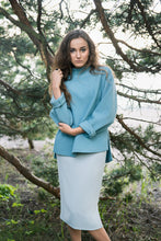 Load image into Gallery viewer, Sweater with dropped shoulders sewing pattern
