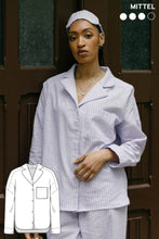 Load image into Gallery viewer, Pyjama Bluse Schnittmuster SERENA

