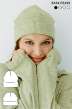 Load image into Gallery viewer, Beanie Mütze Schnittmuster SOPHIE

