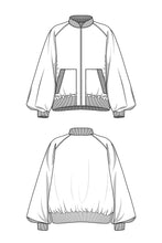 Load image into Gallery viewer, Bomberjacke Schnittmuster AUDREY
