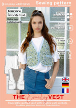 Load image into Gallery viewer, Quilt Weste Schnittmuster EMILY
