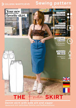 Load image into Gallery viewer, Jeansrock Schnittmuster FRIDA
