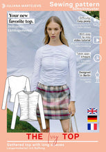 Load image into Gallery viewer, Jersey Top Schnittmuster IVY
