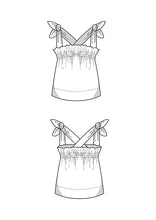 Load image into Gallery viewer, Rüschenbluse Schnittmuster JUDY
