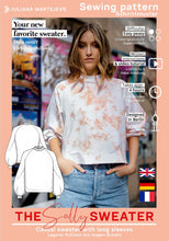 Load image into Gallery viewer, Sweatshirt Pullover Schnittmuster SALLY
