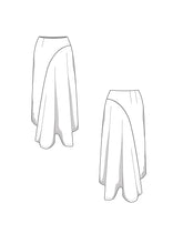 Load image into Gallery viewer, Asymmetrischer Rock Schnittmuster WILLOW
