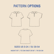 Load image into Gallery viewer, Polly Polo Shirt Sewing Pattern
