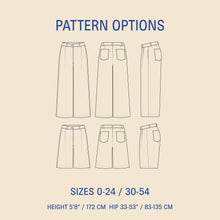 Load image into Gallery viewer, WBM-Bermuda Pants and shorts sewing pattern
