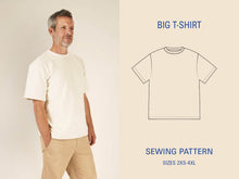Load image into Gallery viewer, Big T-shirt sewing pattern
