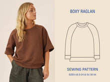 Load image into Gallery viewer, WBM Boxy raglan sweater 
