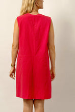 Load image into Gallery viewer, Red dress worn by a person on a plain background
