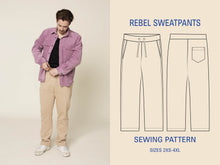 Load image into Gallery viewer, Sweatpants sewing pattern
