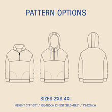Load image into Gallery viewer, Zip Up Sweater sewing pattern
