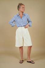 Load image into Gallery viewer, Anna Shirt sewing pattern blue and white

