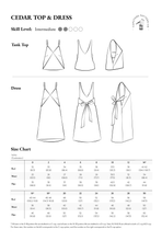 Load image into Gallery viewer, Cedar Dress + Top Pattern
