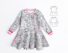 Load image into Gallery viewer, Doodle Dress Pattern
