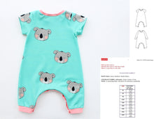 Load image into Gallery viewer, Funny Friends Long Romper Pattern

