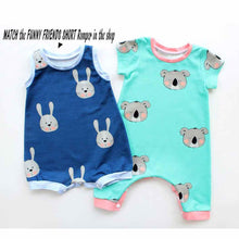 Load image into Gallery viewer, Funny Friends Long Romper Pattern
