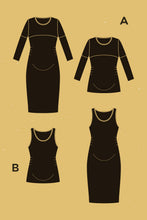 Load image into Gallery viewer, Givre Maternity Dress + T-shirt Pattern
