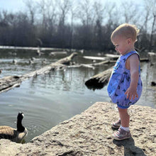 Load image into Gallery viewer, Happy Pond Bubble Romper &amp; Pinafore Pattern
