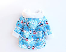 Load image into Gallery viewer, Hearts Hooded Reversible Jacket Pattern
