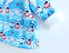 Load image into Gallery viewer, Hearts Hooded Reversible Jacket Pattern
