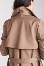 Load image into Gallery viewer, Trench coat with belted collar sewing pattern
