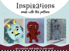 Load image into Gallery viewer, Monster Pocket Puppet PDF Sewing Pattern with No-Sew Option
