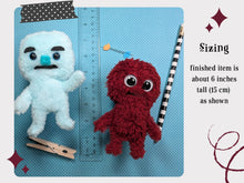 Load image into Gallery viewer, Monster Pocket Puppet PDF Sewing Pattern with No-Sew Option
