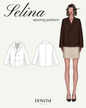 Load image into Gallery viewer, PATRON DE COUTURE PDF | BLAZER/ VESTE SELINA|DOMANI PATTERNS | FR SEULEMENT | XS\3XL
