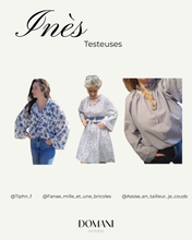 Load image into Gallery viewer, PATRON DE COUTURE PDF | BLOUSE/ROBE INES |DOMANI PATTERNS | FR SEULEMENT | XS\3XL
