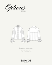 Load image into Gallery viewer, PATRON DE COUTURE PDF | CHEMISE NOA |DOMANI PATTERNS | FR SEULEMENT | XS\3XL
