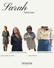 Load image into Gallery viewer, PATRON DE COUTURE PDF | ROBE/ TOP SARAH| DOMANI PATTERNS | FR/EN | XXS\3XL
