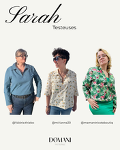 Load image into Gallery viewer, PATRON DE COUTURE PDF | ROBE/ TOP SARAH| DOMANI PATTERNS | FR/EN | XXS\3XL
