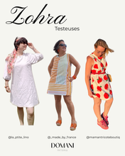 Load image into Gallery viewer, PATRON DE COUTURE PDF | ROBE ZOHRA| DOMANI PATTERNS | FR/EN | XXS\3XL

