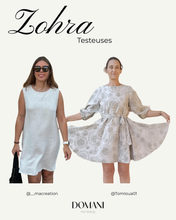 Load image into Gallery viewer, PATRON DE COUTURE PDF | ROBE ZOHRA| DOMANI PATTERNS | FR/EN | XXS\3XL
