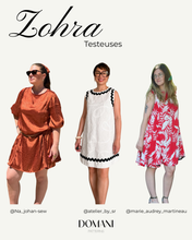 Load image into Gallery viewer, PATRON DE COUTURE PDF | ROBE ZOHRA| DOMANI PATTERNS | FR/EN | XXS\3XL
