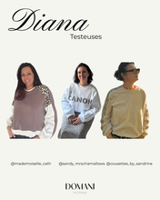 Load image into Gallery viewer, PATRON DE COUTURE PDF |SWEAT DIANA|DOMANI PATTERNS | FR SEULEMENT | XS\3XL

