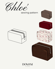 Load image into Gallery viewer, PATRON DE COUTURE PDF | TROUSSE CHLOÉ |DOMANI PATTERNS | FR SEULEMENT
