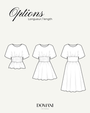 Load image into Gallery viewer, PATRON DE COUTURE PDF | ROBE/ TOP ANYA | DOMANI PATTERNS | FR/EN | XXS\3XL
