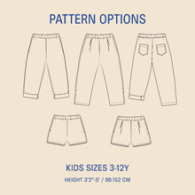 Load image into Gallery viewer, Kids' Volume Pants sewing pattern Wardrobe By Me
