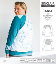 Load image into Gallery viewer, Linnea colorblocked sweater (PDF)
