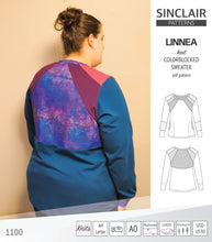 Load image into Gallery viewer, Linnea colorblocked sweater (PDF)
