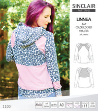 Load image into Gallery viewer, Linnea colorblocked sweater (PDF)
