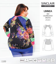 Load image into Gallery viewer, Linnea colorblocked sweater (PDF)
