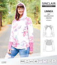 Load image into Gallery viewer, Linnea colorblocked sweater (PDF)

