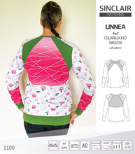 Load image into Gallery viewer, Linnea colorblocked sweater (PDF)
