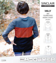 Load image into Gallery viewer, Milly colorblocked hoodie and zip up jacket (PDF)
